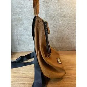 NWT London fog Cognac and Black Backpack Purse London Fog | Bags | London Fog Cognac Brown Faux Leather  main image 4